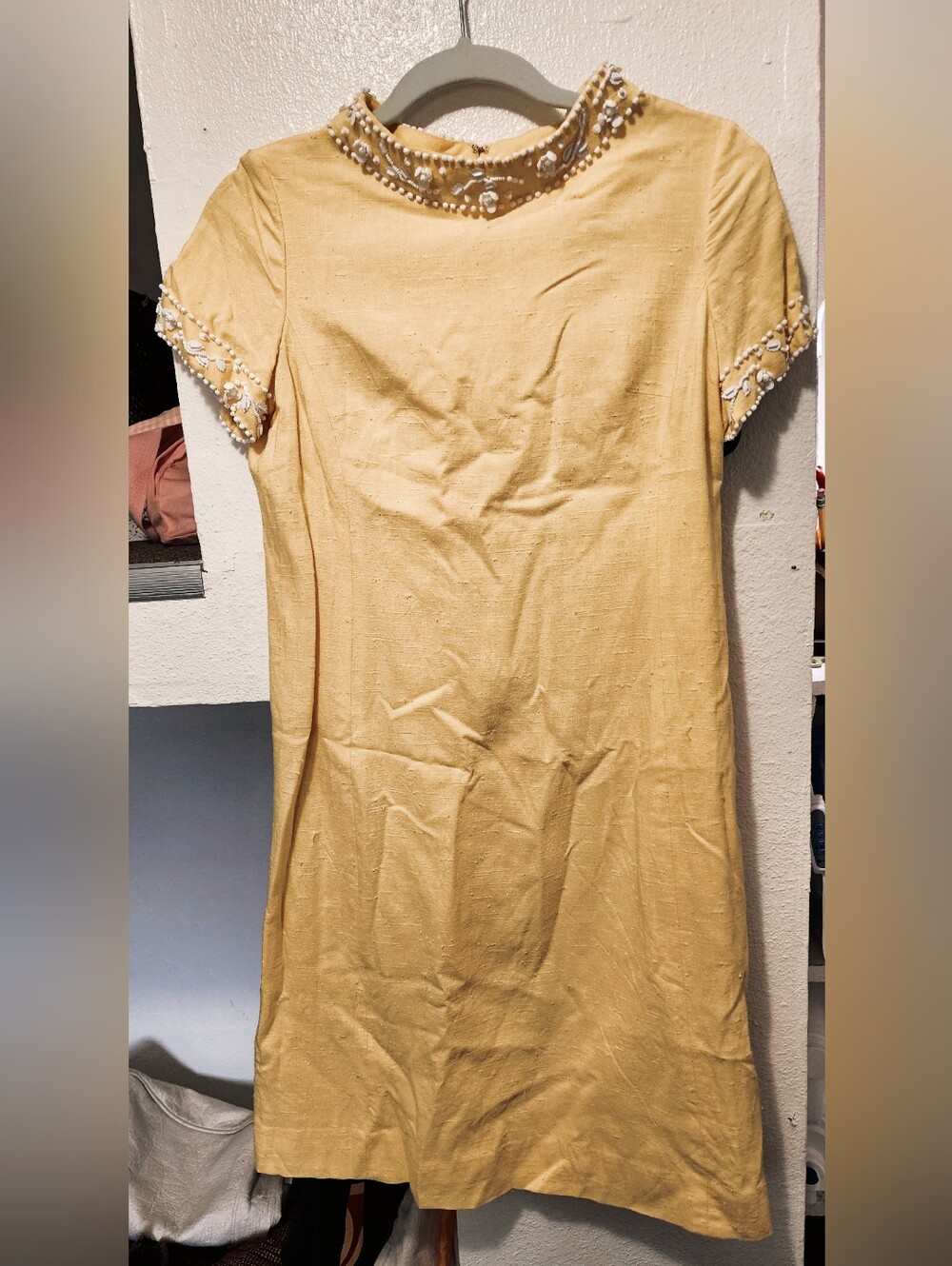 WOMEN'S 60'S/70'S MOD MIDI DRESS - YELLOW MELLOW